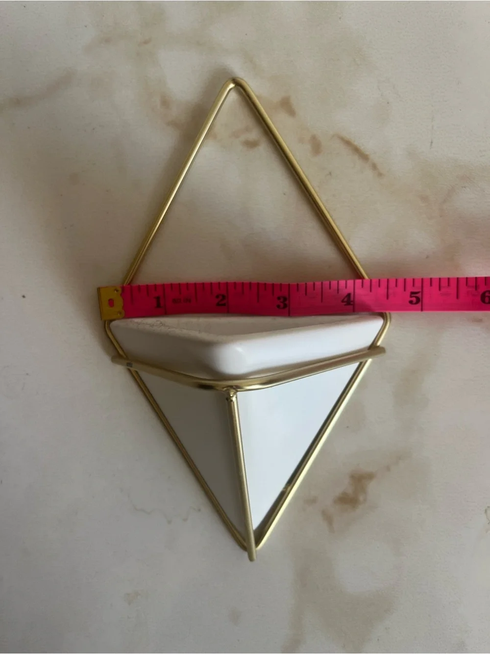 Hardly Used: Umbra 262800 Trigg Hanging Planter & Geometric Wall Decor Set of 4